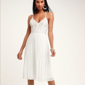 White flowy dress